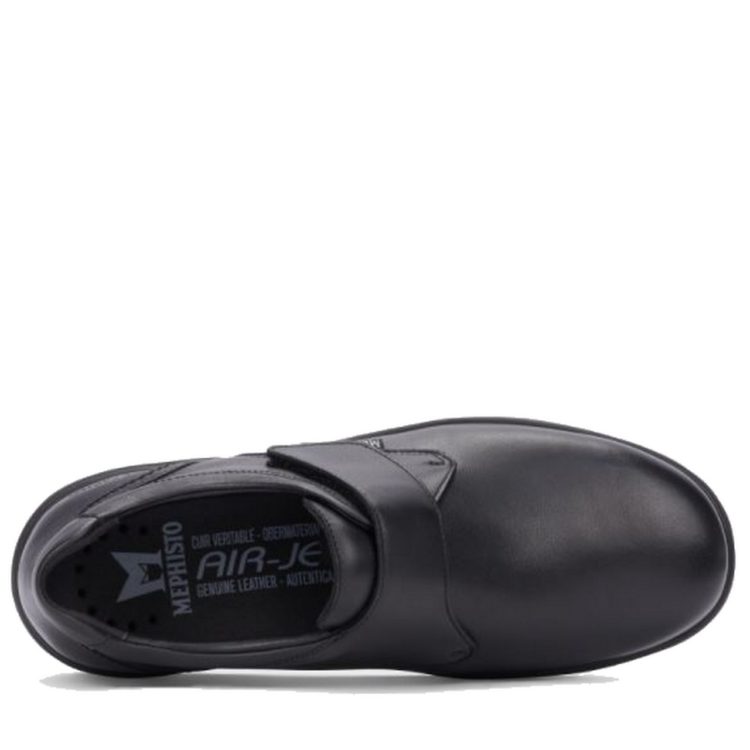 Chaussures à Velcro de la marque Mephisto. Référence Delio Black. Disponible chez Chauss'Family magasin de chaussures à Issoire.