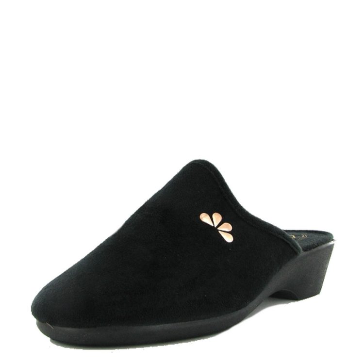 Mules femme de la marque Semelflex Carene Noir. Disponible chez Chauss'Family magasin de chaussures à Issoire.