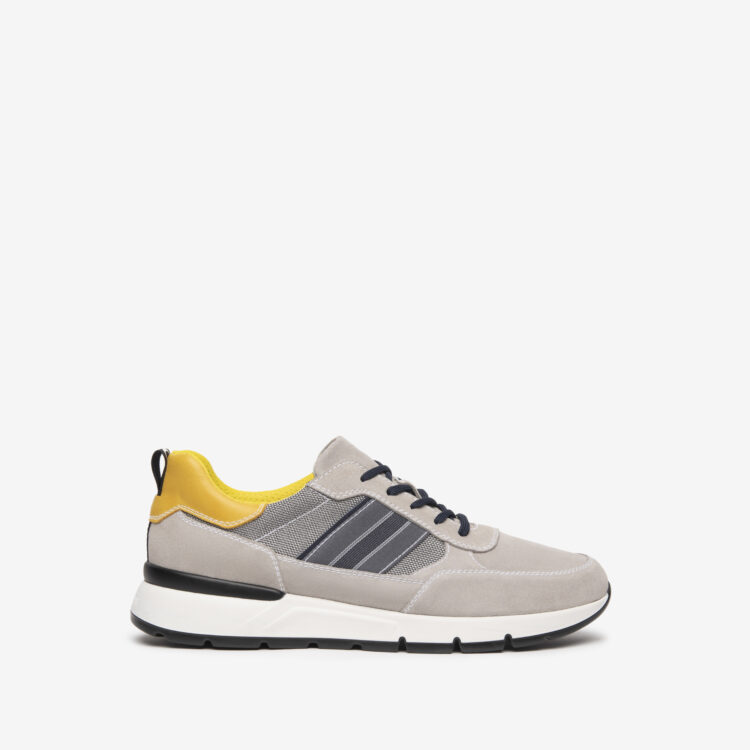 Sneakers grises homme NeroGiardini. Référence : E202351U 112 Colorado fumo