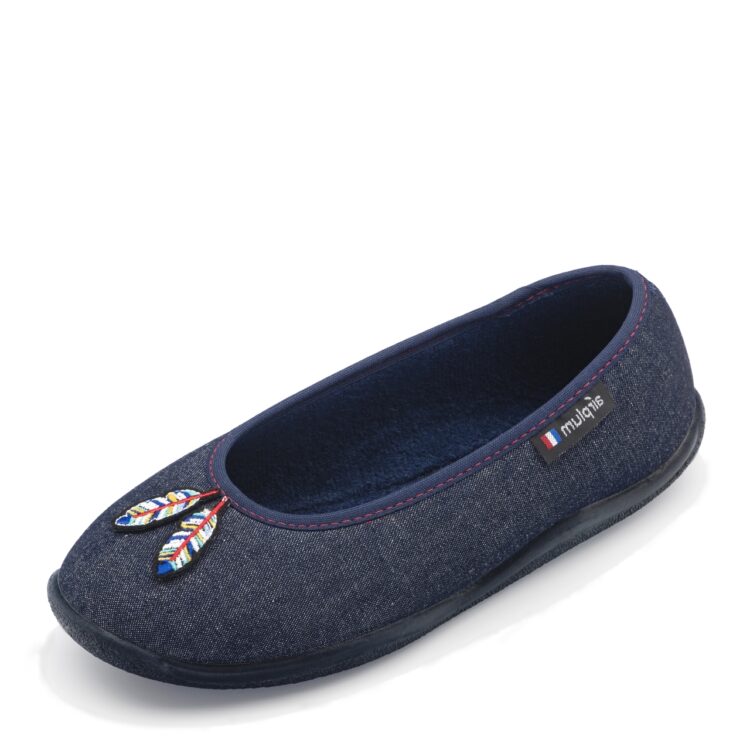 Ballerine pour femme motif plumes Airplum. Référence : Zambi Jeans.