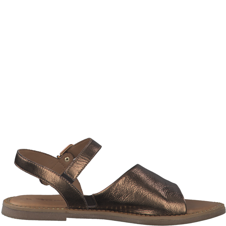 Sandales bronze pour femme de la marque Tamaris. 28120-28 905 Bronce. Disponible chez Chauss'Family magasin de chaussures à Issoire