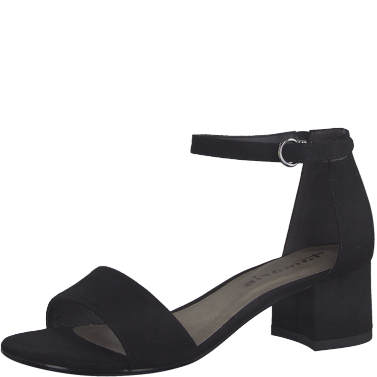 Sandales à talons pour femme de la marque Tamaris. 28201-28 001 Black. Disponible chez Chauss'Family magasin de chaussures à Issoire