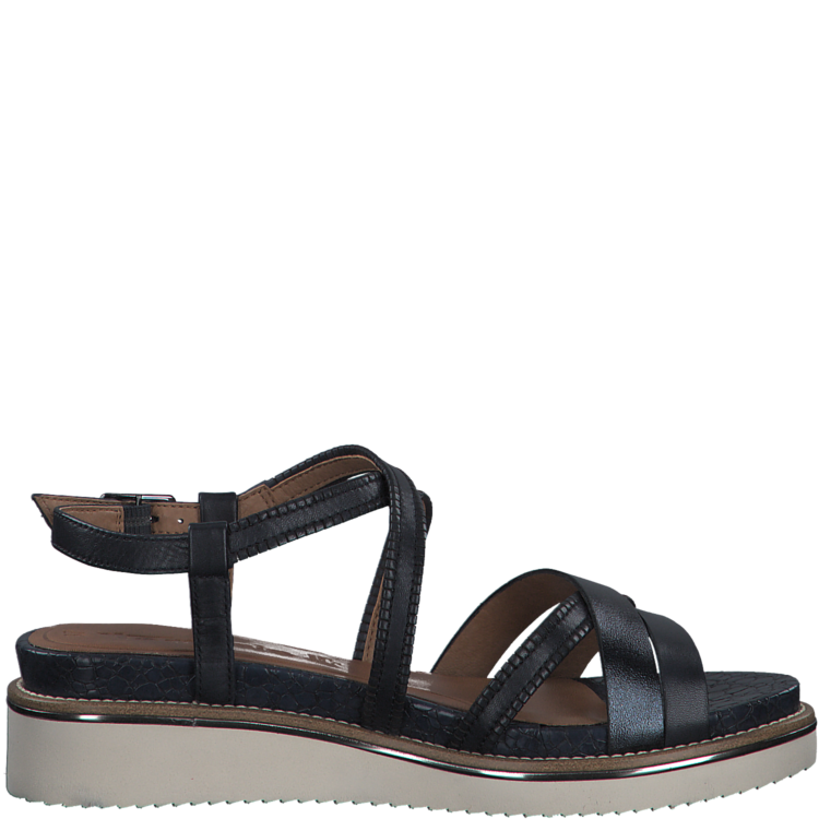 Sandales bleu marine pour femme de la marque Tamaris. 28207-28 805 Navy. Disponible chez Chauss'Family magasin de chaussures à Issoire.