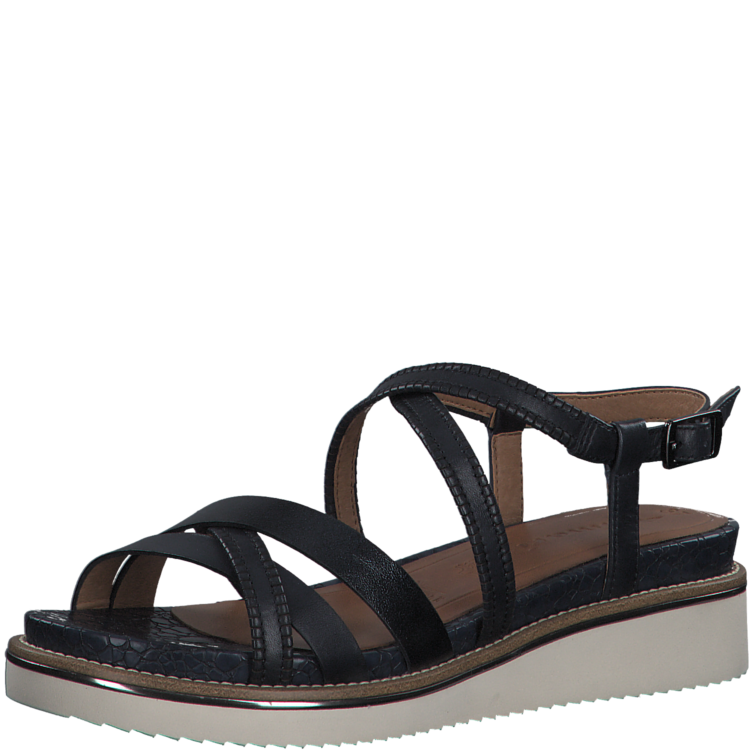 Sandales bleu marine pour femme de la marque Tamaris. 28207-28 805 Navy. Disponible chez Chauss'Family magasin de chaussures à Issoire.