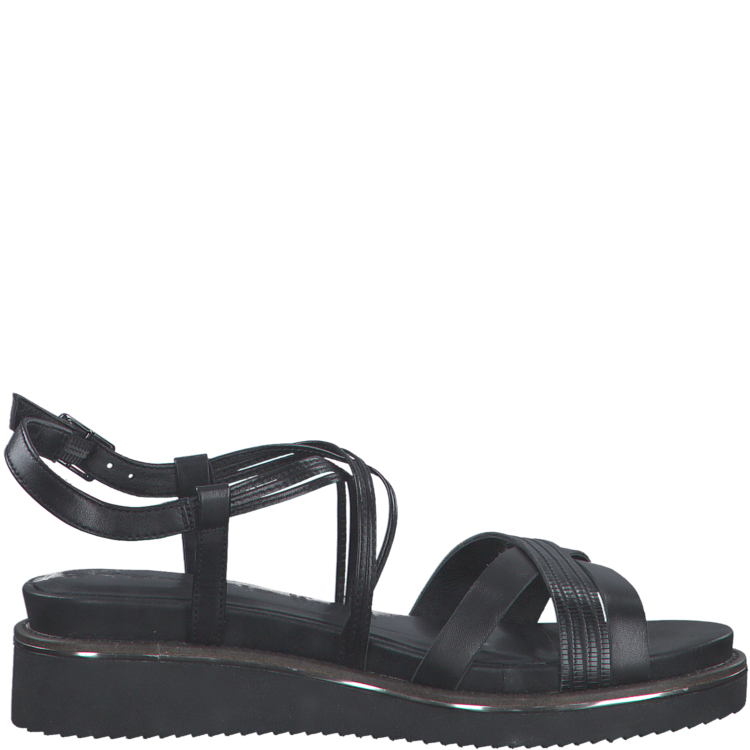 Sandales noires pour femme de la marque Tamaris. 28277-28 001 Black. Disponible chez Chauss'Family magasin de chaussures à Issoire.