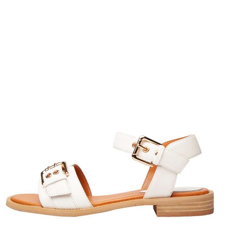 Sandales blanches pour femme marque Regarde le Ciel. Carry 09 White. Disponible chez Chauss'Family magasin de chaussures à Issoire.