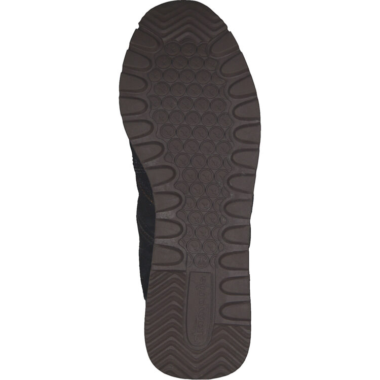 Sneakers à plateforme pour femme marque Tamaris. Référence 23706-29 098 Black Comb. Disponible chez Chauss'Family magasin de chaussures Issoire