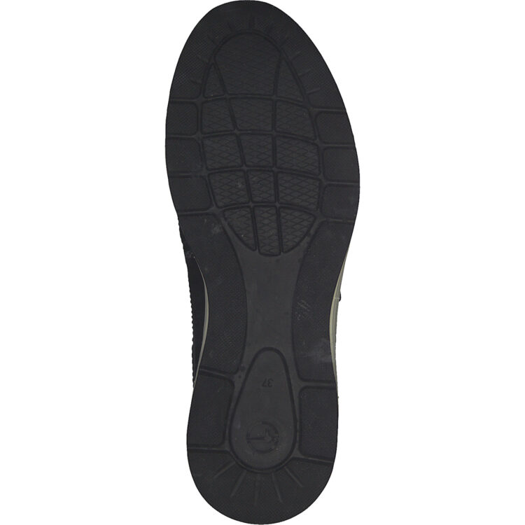 Baskets compensées pour femme marque Tamaris. Référence 23711-39 038 Black/Croco. Disponible chez Chauss'Family magasin de chaussures à Issoire.