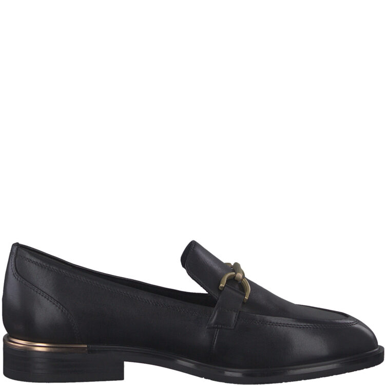 Mocassin noir femme de la marque Tamaris. Référence 24204-29 001 Black. Disponible chez Chauss'Family magasin de chaussures à Issoire.