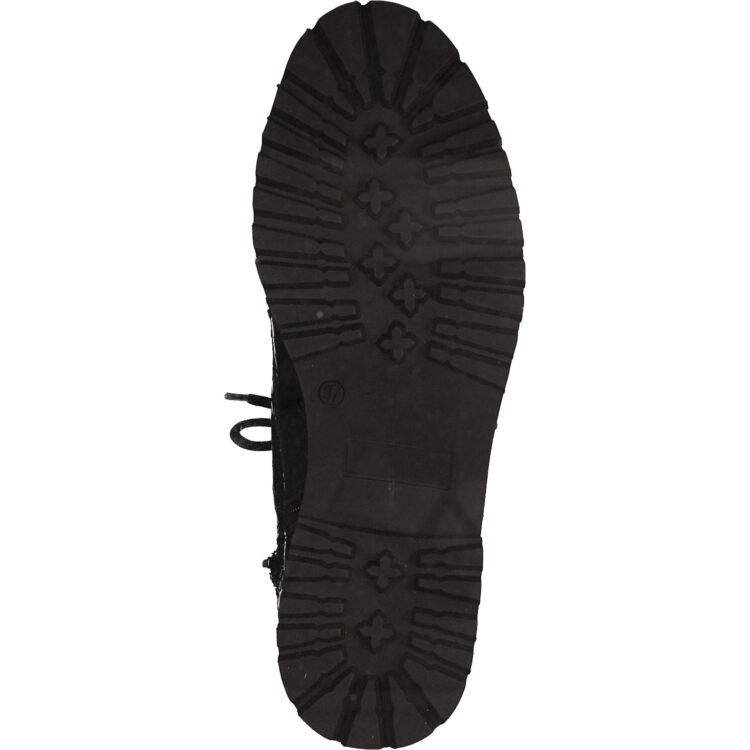 Bottines noires croco pour femme de la marque Tamaris. Référence 25234-29 006 Black Struct. Disponible chez Chauss'Family Issoire.