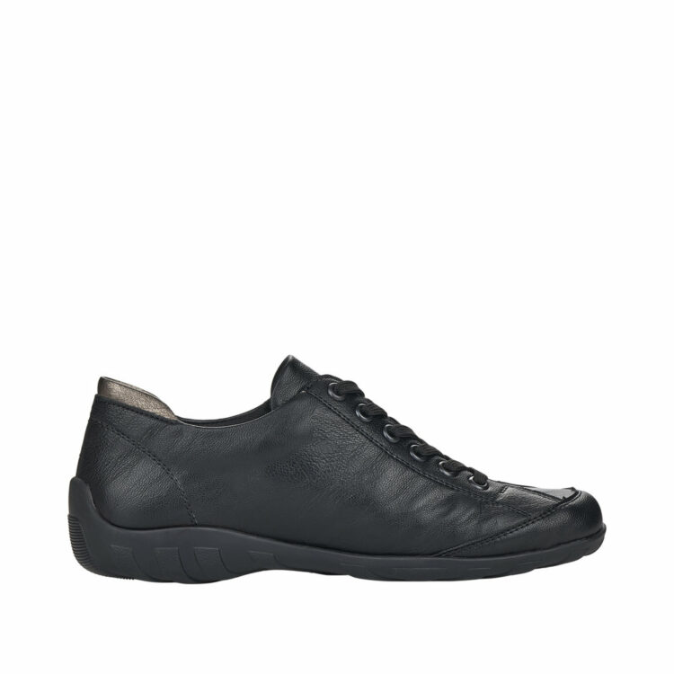 Baskets noires pour femme marque Remonte. Référence R3402-01 Schwarz. Disponible chez Chauss'Family magasin de chaussures Issoire