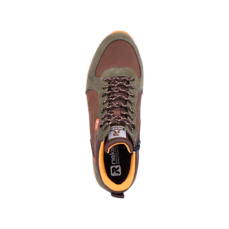Baskets montantes pour homme marque Rieker. Référence 07660-54 Moor. Disponible chez Chauss'Family magasin de chaussures Issoire