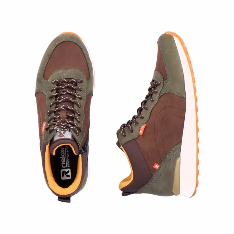 Baskets montantes pour homme marque Rieker. Référence 07660-54 Moor. Disponible chez Chauss'Family magasin de chaussures Issoire