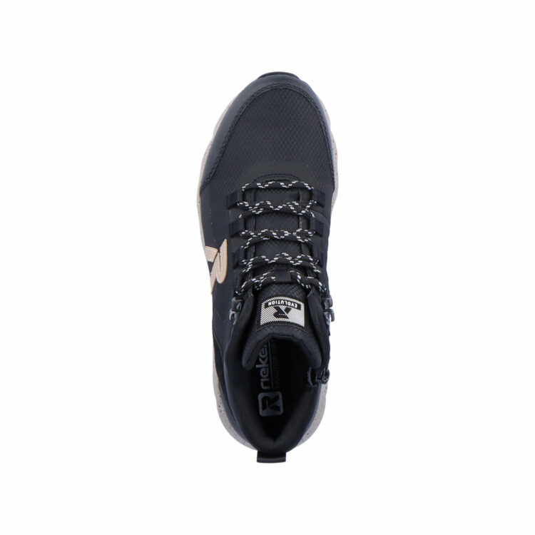 Baskets montantes pour homme marque Rieker. Référence 07862-00 Schwarz. Disponible chez Chauss'Family magasin de chaussures Issoire
