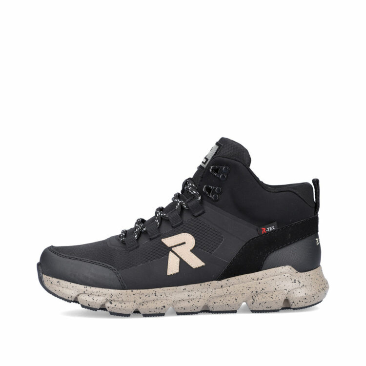 Baskets montantes pour homme marque Rieker. Référence 07862-00 Schwarz. Disponible chez Chauss'Family magasin de chaussures Issoire