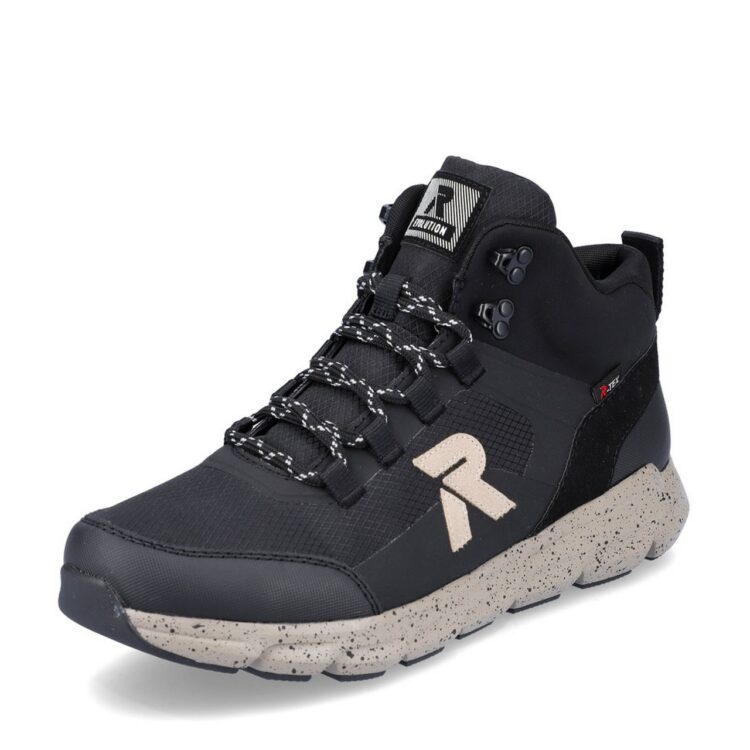 Baskets montantes pour homme marque Rieker. Référence 07862-00 Schwarz. Disponible chez Chauss'Family magasin de chaussures Issoire