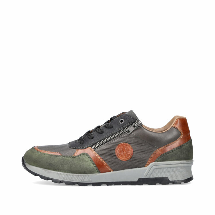 Baskets pour homme marque Rieker. Référence 15131-90 Green. Disponible chez Chauss'Family magasin de chaussures Issoire.