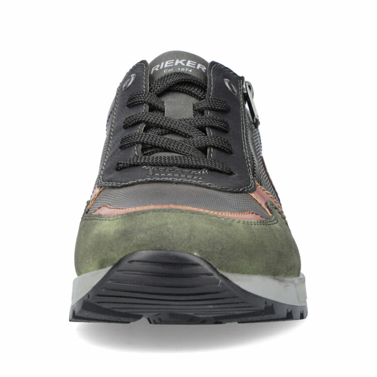 Baskets pour homme marque Rieker. Référence 15131-90 Green. Disponible chez Chauss'Family magasin de chaussures Issoire.