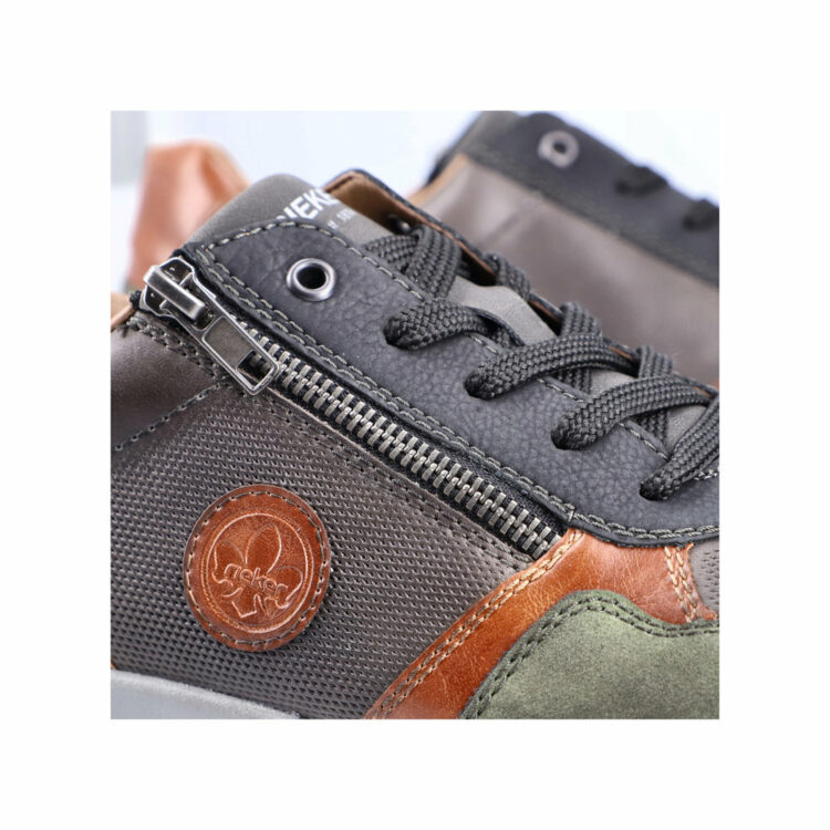 Baskets pour homme marque Rieker. Référence 15131-90 Green. Disponible chez Chauss'Family magasin de chaussures Issoire.