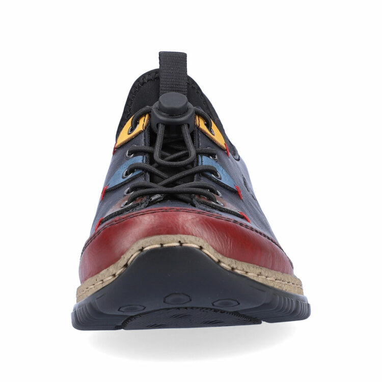 Baskets bleues pour femme marque Rieker. Référence N3271-35 Ozean. Disponible chez Chauss'Family magasin de chaussures Issoire