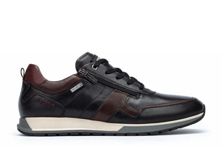 Baskets noires pour homme marque Pikolinos. Référence Cambil M5N-6010C1 Lead. Disponible chez Chauss'Family magasin chaussures Issoire