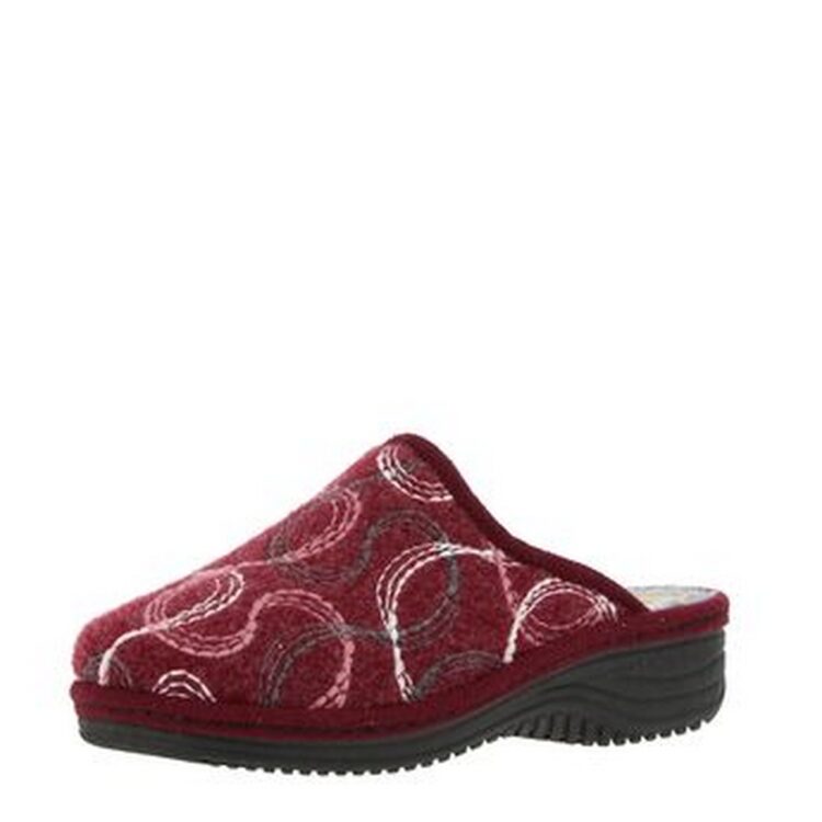 Mules à talons pour femme marque La maison de l'espadrille référence 4217 Bordeaux. Disponible chez Chauss'Family magasin chaussures Issoire.
