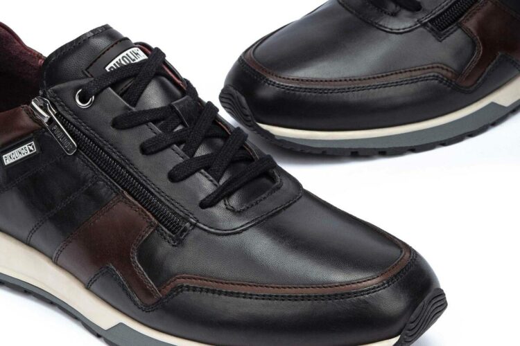 Baskets noires pour homme marque Pikolinos. Référence Cambil M5N-6010C1 Lead. Disponible chez Chauss'Family magasin chaussures Issoire
