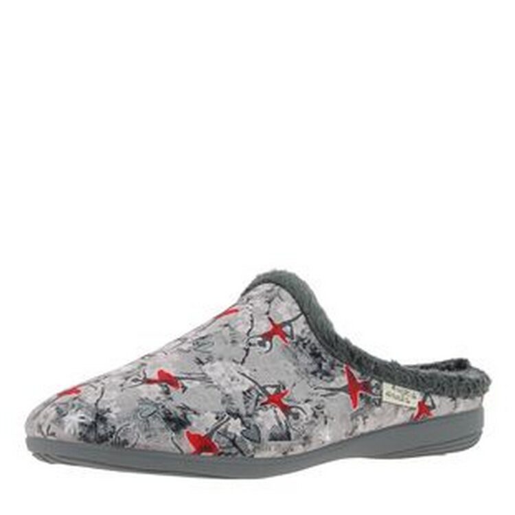 Mules motif danseuse pour femme marque La maison de l'espadrille référence 6505 Gris. Disponible chez Chauss'Family magasin chaussures Issoire