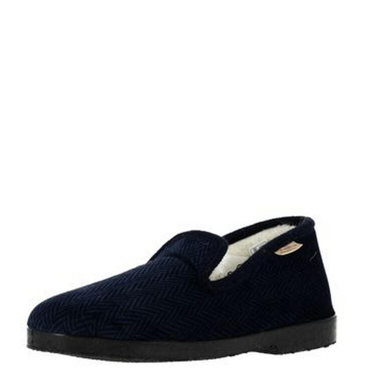 Charentaises pour homme marque La maison de l'espadrille référence 7604 Noir. Disponible chez Chauss'Family magasin chaussures Issoire