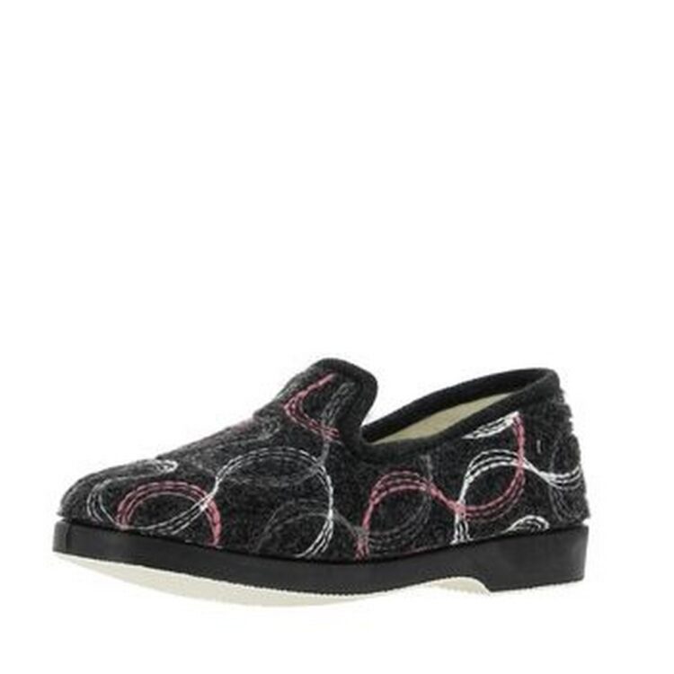 Charentaises pour femme de la marque La maison de l'espadrille référence 7640 Noir. Disponible chez Chauss'Family magasin chaussures Issoire