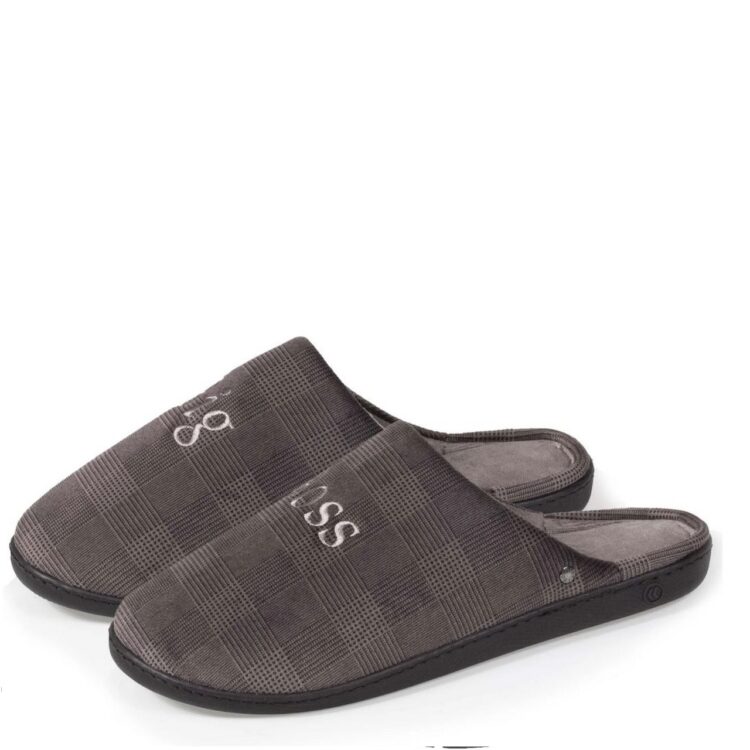 Mules homme marque Isotoner. Référence 98119 Gris. Disponible chez Chauss'Family magasin de chaussures à Issoire