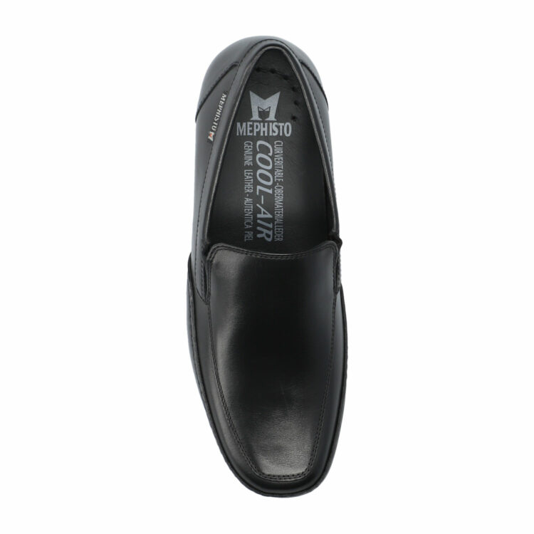 Mocassins de la marque Mephisto. Référence Andreas Black. Disponible chez Chauss'Family magasin de chaussures à Issoire.