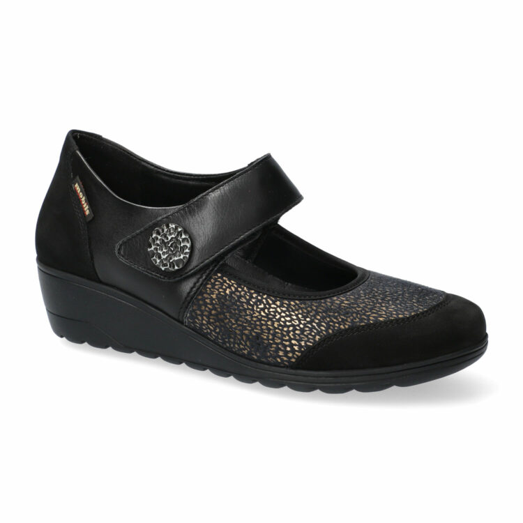 Babies de la marque Mobils. Référence Bathilda Black. Disponible chez Chauss'Family magasin de chaussures à Issoire.