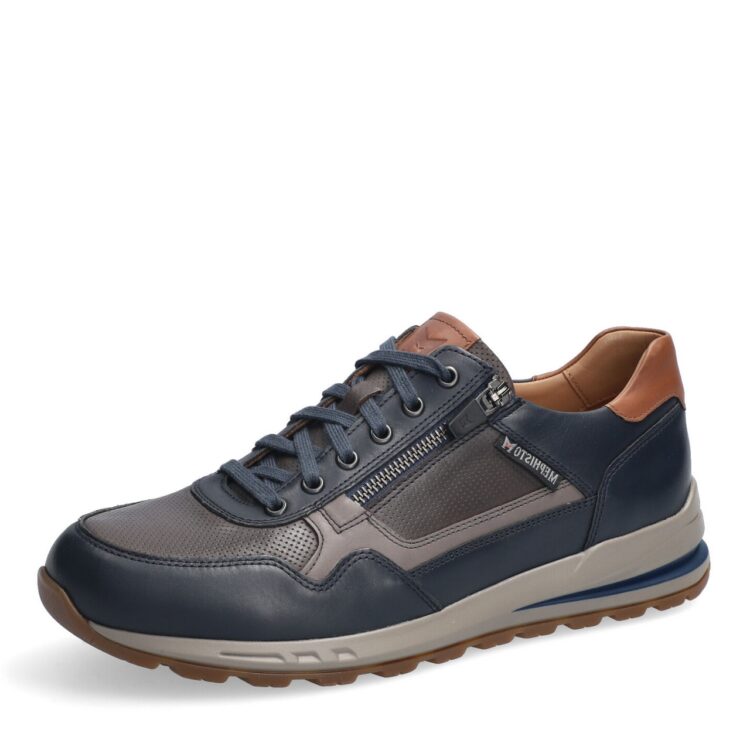 Baskets de la marque Mephisto. Référence Bradley Navy. Disponible chez Chauss'Family magasin de chaussures à Issoire.