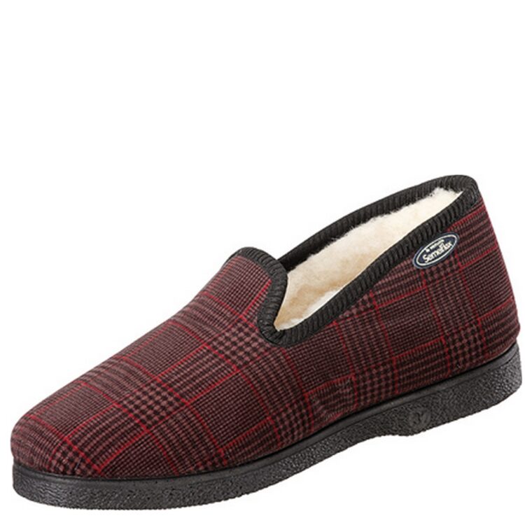 Charentaises pour homme de la marque Semelflex Calodom marron. Disponible chez Chauss'Family magasin de chaussures à Issoire.