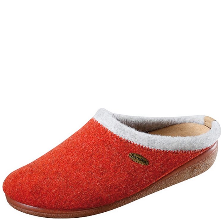 Mules femme de la marque Semelflex Dolomite 2 Orange. Disponible chez Chauss'Family magasin de chaussures à Issoire.