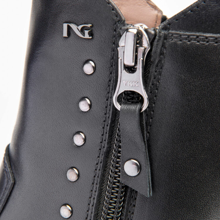 Bottines noires à talons femme marque NeroGiardini. Référence I116700D 100 Nero. Disponible chez Chauss'Family magasin chaussures Issoire