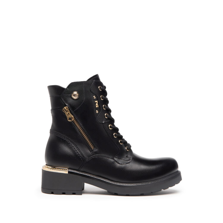 Bottines noires à lacets femme marque NeroGiardini. Référence I205846D 100 Nero. Disponible chez Chauss'Family magasin chaussures à Issoire