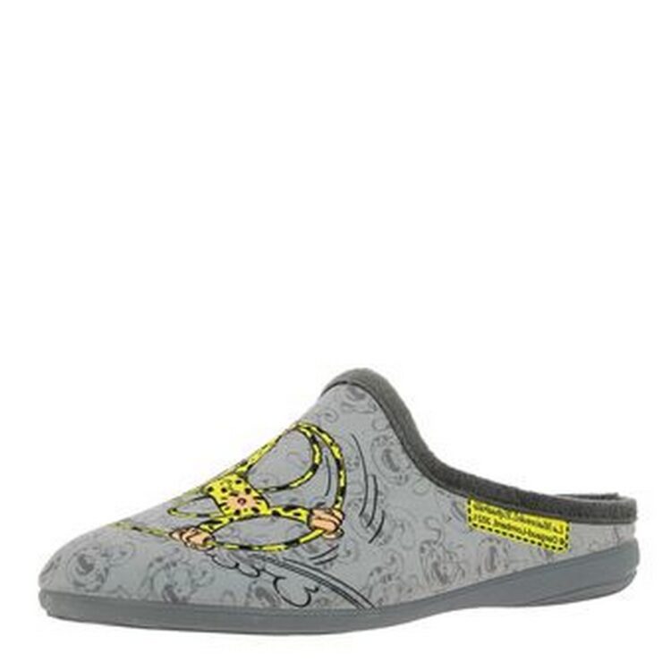 Mules motif Marsupilami pour homme marque La maison de l'espadrille référence M500 Gris. Disponible chez Chauss'Family magasin chaussures Issoire