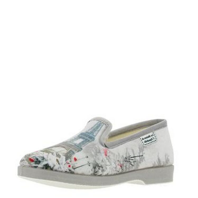 Charentaises pour femme de la marque La maison de l'espadrille référence N11 Gris. Disponible chez Chauss'Family magasin chaussures Issoire