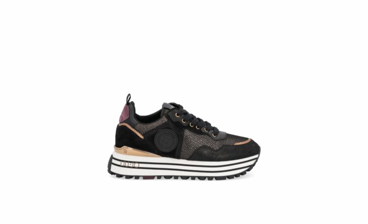 Sneakers noires femme marque Liu Jo. Référence BF2095PX253 22222 Sneaker Black. Disponible chez Chauss'Family magasin chaussures Issoire