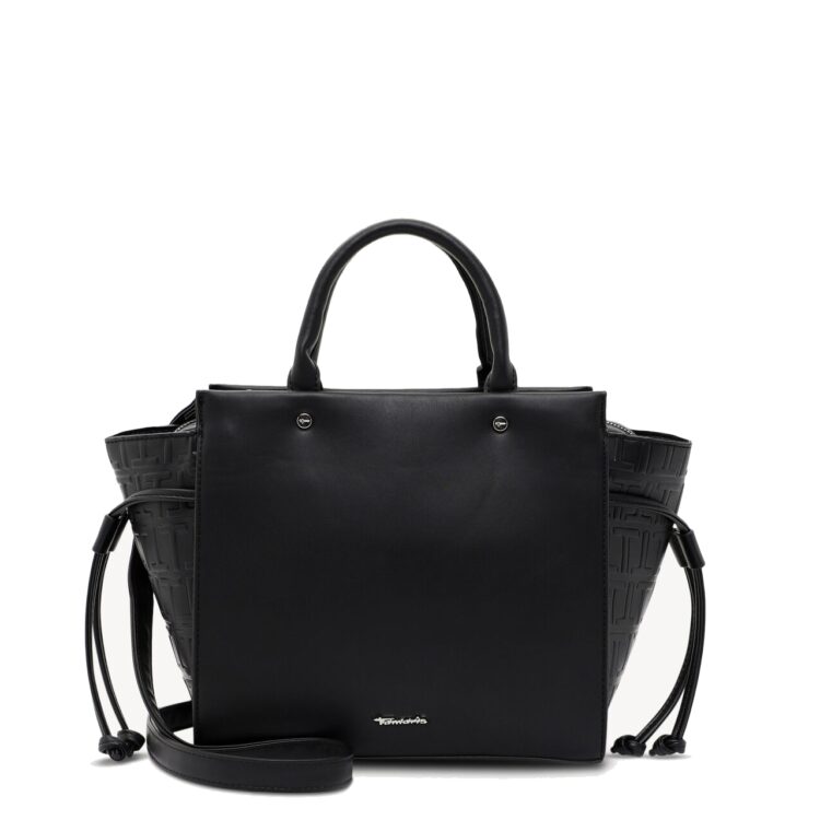 Sac cabas noir pour femme de la marque Tamaris. Référence Juliane 31901-100 Black . Disponible chez Chauss'Family magasin de chaussures et sacs à Issoire.