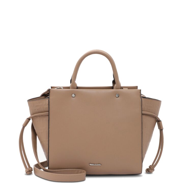 Sac cabas noir pour femme de la marque Tamaris. Référence Juliane 31901-900 Taupe. Disponible chez Chauss'Family magasin de chaussures et sacs à Issoire.