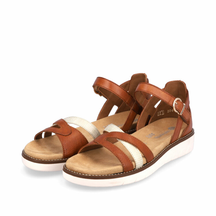 Sandales marron pour femme de la marque Remonte. Référence : D2046-24 Cayenne. Disponible chez Chauss'Family Issoire