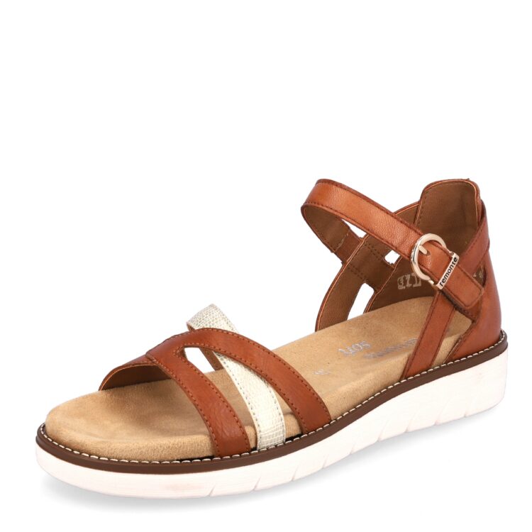 Sandales marron pour femme de la marque Remonte. Référence : D2046-24 Cayenne. Disponible chez Chauss'Family Issoire