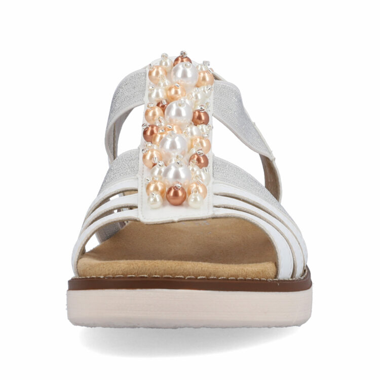 Sandales blanches pour femme de la marque Remonte. Référence : D2047-80 Weiss. Disponible chez Chauss'Family Issoire