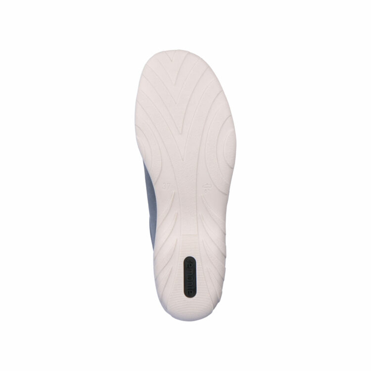 Baskets bleues pour femme marque Remonte. Référence R3410-60 blu. Disponible chez Chauss'Family magasin de chaussures à Issoire.