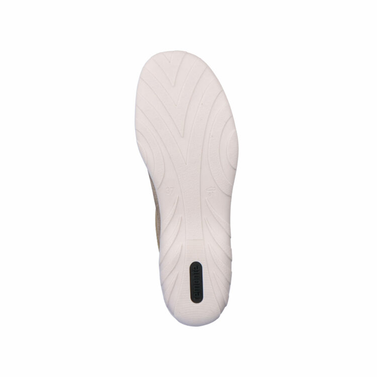 Baskets pour femme marque Remonte. Référence R3415-60 perle. Disponible chez Chauss'Family magasin de chaussures à Issoire.