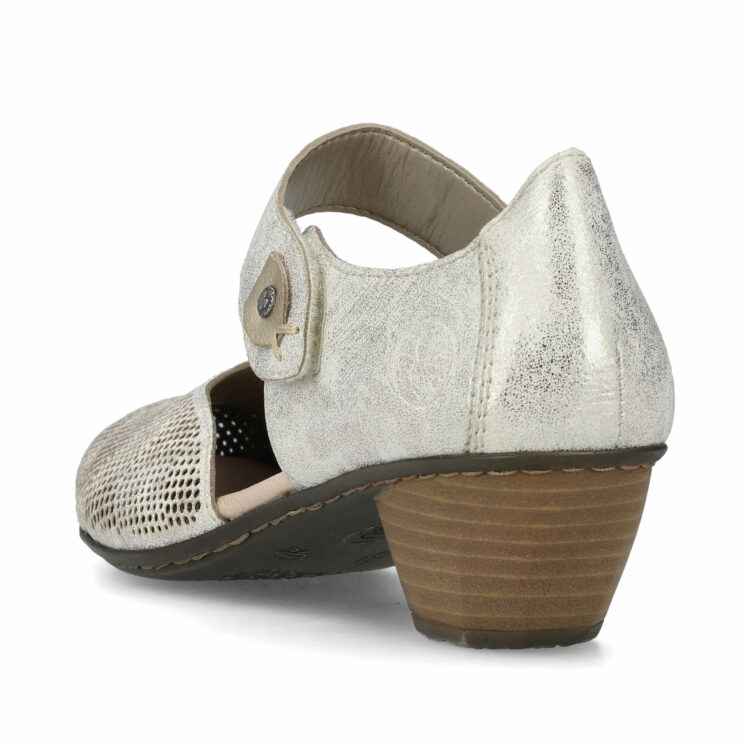 Sandales bout fermé de la marque Remonte. Référence 41764-00 Beige. Disponible chez Chauss'Family magasin de chaussures à Issoire.