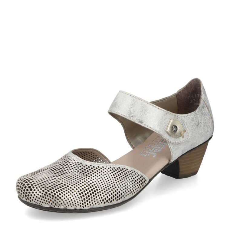Sandales bout fermé de la marque Remonte. Référence 41764-00 Beige. Disponible chez Chauss'Family magasin de chaussures à Issoire.